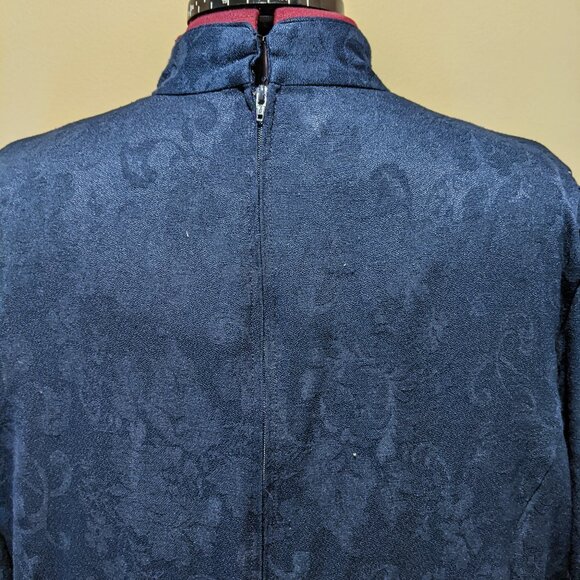 KSL Division of Karin Stevens Dress with Attached Jacket – Size 18W – Navy Blue - Picture 7 of 10